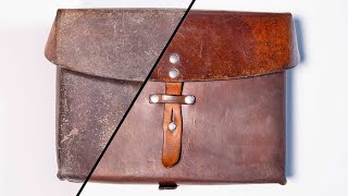 40 year old Swiss satchel gets makeover  full restoration [upl. by Clara552]