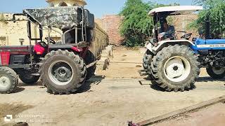 Massey 9500 🆚 New Holland 3630 friendly tochanviralvideo [upl. by Lehcem2]