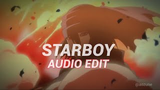 Starboy  Slowed amp Reverb   The Weeknd  Edit Audio [upl. by Eiliab]