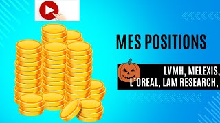 LVMH LAM Loreal Melexis  4 trades en cours [upl. by Aleen]