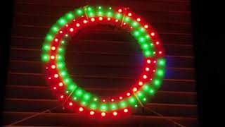 LED Christmas Wreath 2018  FastLED  Arduino [upl. by Siraval]