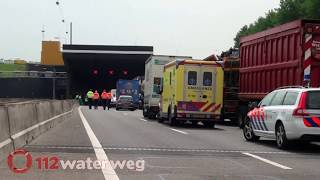 Dode en gewonden bij ernstig ongeval in tunnel  Heinenoordtunnel BarendrechtHeinenoord  2105 [upl. by Armallas700]