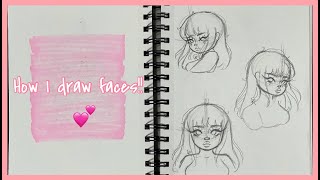 HOW I DRAW FACES❤️In different anglesview point  Joellynart [upl. by Ness]