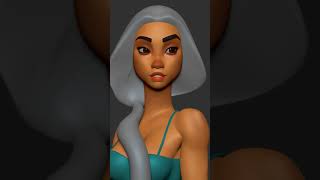 Making Princess Jasmine in ZBrush [upl. by Sinnard]