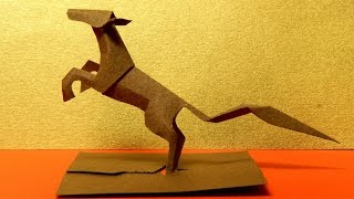 A prancing horse of Kiriorigami paper craft [upl. by Aenea388]