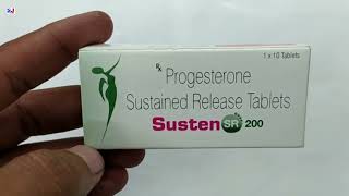 Susten SR 200 Tablet  Progesterone 200mg Sustained Release tablets uses  Susten SR 200mg Tablet [upl. by Teloiv]