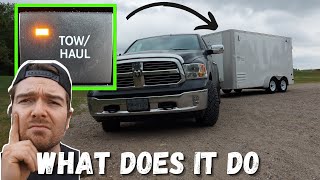 RAM 1500 TOWHAUL Button Function  What Does It ACTUALLY Do In TowHaul Mode [upl. by Sucramad861]