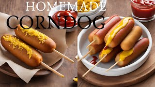 Homemade Corn Dog Recipe  Famous Street Food Recipe [upl. by Orofselet]