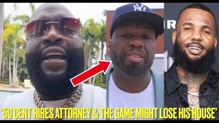 Rick Ross CLOWNS 50 CENT amp THE GAME For Bad Court Cases And Gives Them Business Advice [upl. by Zetnas]