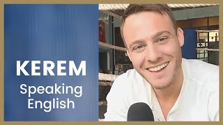 Kerem Bursin ❖ Speaking English ❖ Interview ❖ Captioned [upl. by Spark]