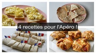 4 idées recettes faciles dAPERO DINATOIRE [upl. by Aicissej]