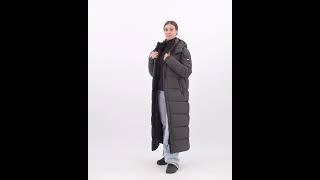 SUPERDRY Shiny Ripstop Longline Puffer Jacket Coat Black Women  TradeInn [upl. by Wilser]