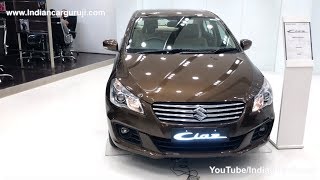 Maruti Ciaz 2018 Top Model Alpha ReviewInteriorExterior and Features  Ciaz Brown Colour [upl. by Politi]