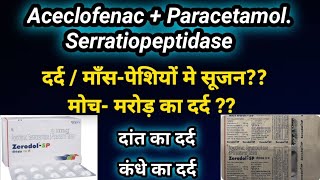 Zerodol SP Tablet  Zerodol SP Uses in Hindi  Zerodol SP Composition Doses side effects [upl. by Nwahsir992]