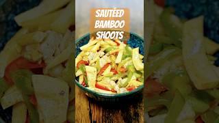 Sautéed Takenoko Bamboo shoots with bell peppers [upl. by Eldnek122]