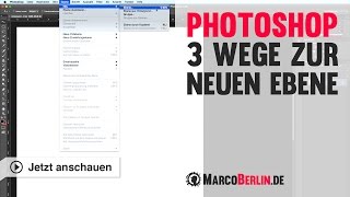 Photoshop  Eine neue Ebene erstellen [upl. by Lorre744]