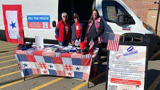 We support each other Blue Star Mothers collecting donations for troops [upl. by Verger]