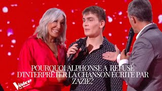 Alphonse Triomphe lors de la Finale de The Voice et refusé dinterpréter la chanson écrite par Zazie [upl. by Assetal]