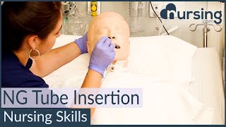 NG Nasogastric Tube Insertion Techniques Nursing Skills [upl. by Acinoed822]