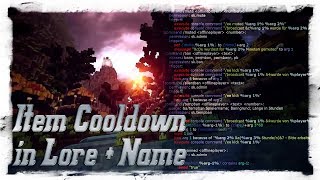 SKRIPT Item Cooldown in Lore  Item Name 42 Tutorial Spigot [upl. by Ignaz]