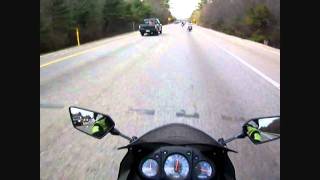 2008 Kawasaki Ninja 250r Highway Ride [upl. by Julis]