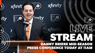 Danny Briere Flyers midseason press conference  Today at 11am [upl. by Alleuqram]