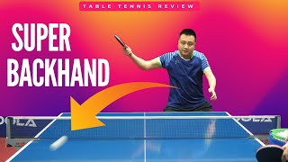 SUPER Backhand Against Backspin  Table Tennis Tutorial  Table Tennis Review [upl. by Imer]