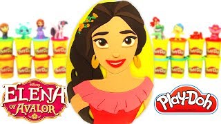 Ovo Surpresa Gigante da Elena de Avalor em Portugués Brasil de Massinha Play Doh [upl. by Karia]