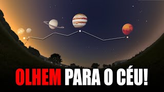 RARO ALINHAMENTO DE PLANETAS PODE SER VISTO DO MUNDO TODO  VEJA COMO OBSERVAR DO QUINTAL DE CASA [upl. by Sidoon]