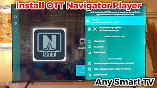 How to Install OTT Navigator IPTV Player on Smart TV [upl. by Lillith]