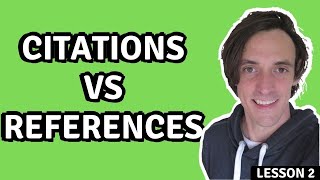 Citations vs References Whats the Difference [upl. by Lev]