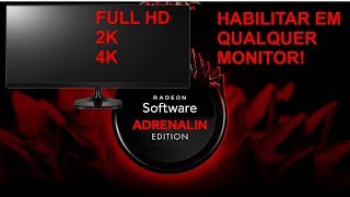 Resolução 4k em qualquer monitor com Radeon [upl. by Erodoeht914]