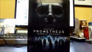 Prometheus Media Markt Steelbook inkl Lenticularcover Bluray unboxing [upl. by Meirrak844]