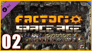 Factorio Space Age 02 Comezamos a automatizar  Gameplay en Español [upl. by Anerev]