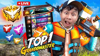 Top 1 Grandmaster Live Push with V Badge Youtubers ✌ freefire live tondegamer [upl. by Enuahs641]