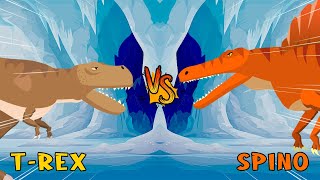 TRex vs Spinosaurus  Dinosaurs Tournament S1  Dino Animation [upl. by Ylrebmic]