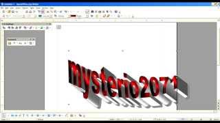 How to create 3D text in OpenOfficeorg writer [upl. by Anivas404]