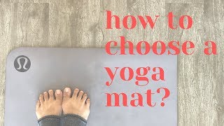 How to choose a yoga mat [upl. by Annamaria]