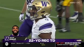 Washington QB Michael Penix Jr has potential heisman moment vs USC [upl. by Nagar795]