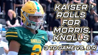 Morris Knolls 34 BridgewaterRaritan 14  Week 2 Highlights  Kaiser 3 TD Game [upl. by Rimidalb]