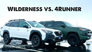 2024 Subaru Outback Wilderness vs Toyota 4Runner Comparison [upl. by Heigho]