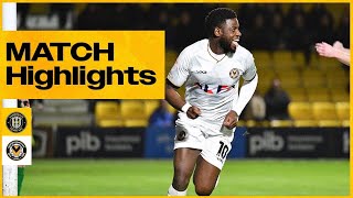 Match Highlights  Harrogate Town v Newport County [upl. by Wertz]