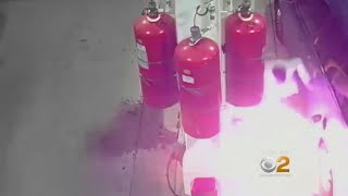 Video Of Alleged Arsonist On Staten Island [upl. by Onibla]