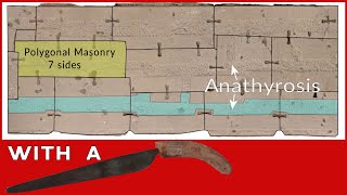 Polygonal Stone Walls with a Saw Ancient Techniques with Primitive Tools [upl. by Nnaycart]