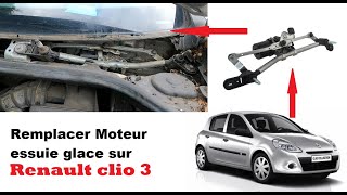 Changer moteur essuie glace Renault Clio 3 avant [upl. by Jesselyn]