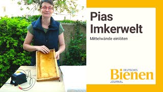 Pias Imkerwelt Mittelwände einlöten [upl. by France]