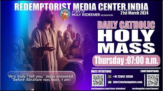 Catholic Holy Mass  21st March 2024 Thursday [upl. by Arratoon]