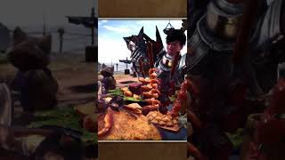 Cooking with Meowscular Chef shorts mhw monsterhunter [upl. by Nyrret521]