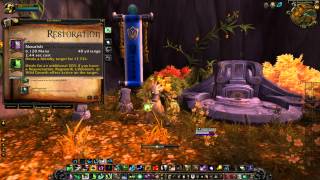 Mists of Pandaria Restoration Druid SpellsGlyphs Guide WoWMartiean [upl. by Ecilegna]