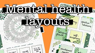 26 Mental Health Bullet Journal Spreads 💜 Part 1 [upl. by Jard]